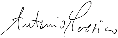 Antonio CEO signature